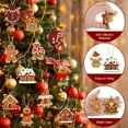 thumbnail image 6 of 16Pcs Gingerbread Man Ornaments for Christmas Tree Hanging Decorations with Gingerbread House, Festive Gingerbread Christmas Ornaments for Xmas Tree, Holiday Party Decor, 6 of 7