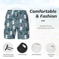 thumbnail image 3 of Rocae Forest Rabbit for Men's Swim Trunks Quick Dry With Two Side Pockets and One Lined Patch PocketLarge, 3 of 9