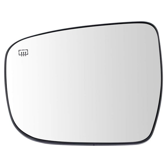 TRQ Exterior Heated Mirror Glass w/ Backing Plate LH Driver Side for Nissan MGA07266