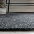 thumbnail image 4 of SAFAVIEH Braided Ronan Solid Reversible Area Rug, Black, 5' x 7' Oval, 4 of 11