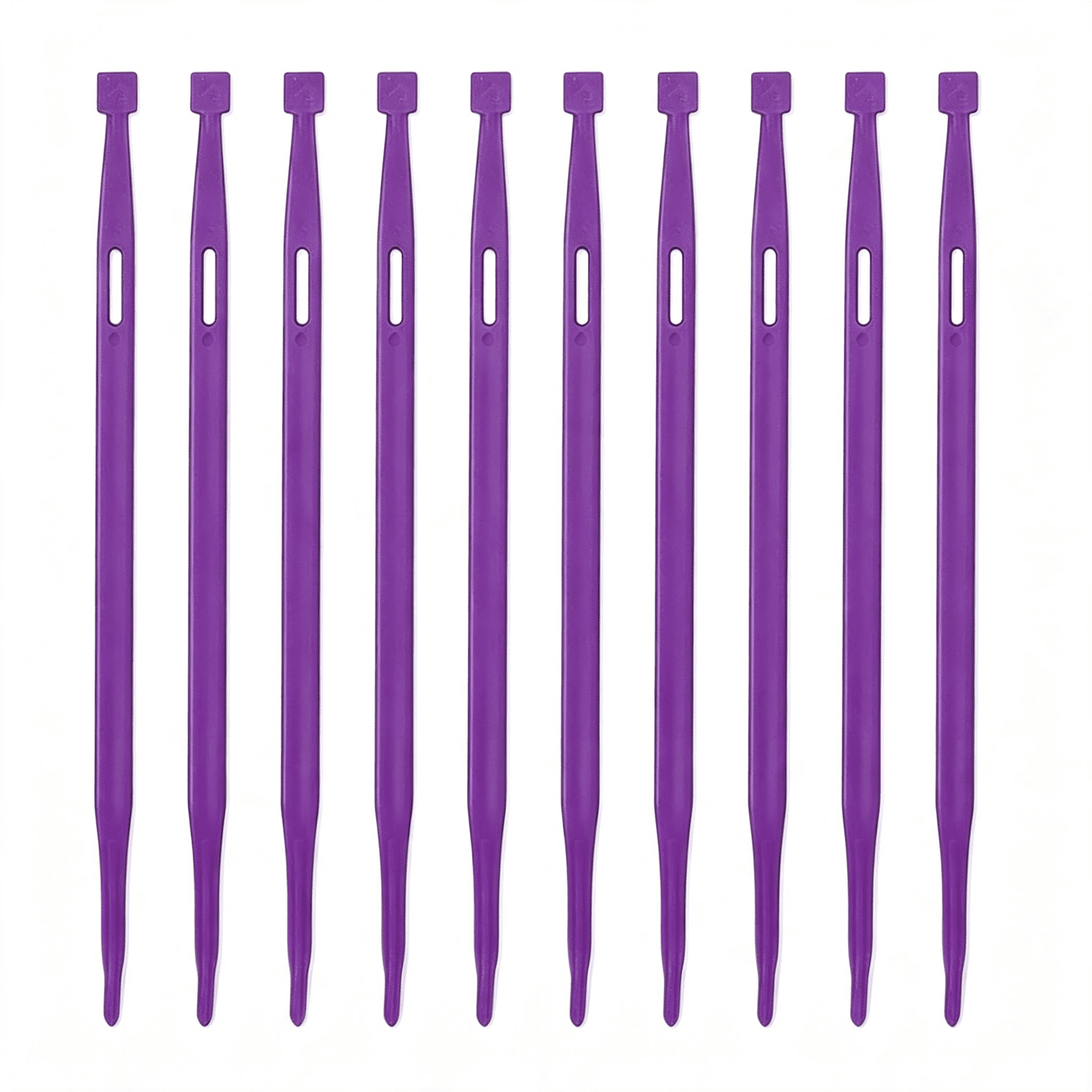 BZCOE Sewing Tool Kit - 10 Pcs Multifunctional Sewing &Amp; Quilting Aid for Craft Projects Fabric Turning and Elastic Threading (A-10Pcs Purple)