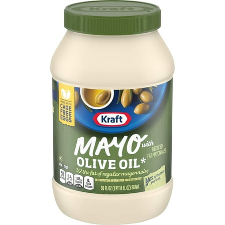 Kraft Mayo with Olive Oil, 30 oz (Pack of 18)