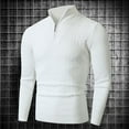 thumbnail image 2 of OJinShaWanO Pull en Molleton pour Hommes, Nouveau Pull Mode Col Montant Demi-Zip, Chemise de Base pour Hommes, 2 of 3