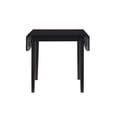 thumbnail image 2 of Linon Peake Square Dining Table with Drop Leaf, Black, 2 of 12