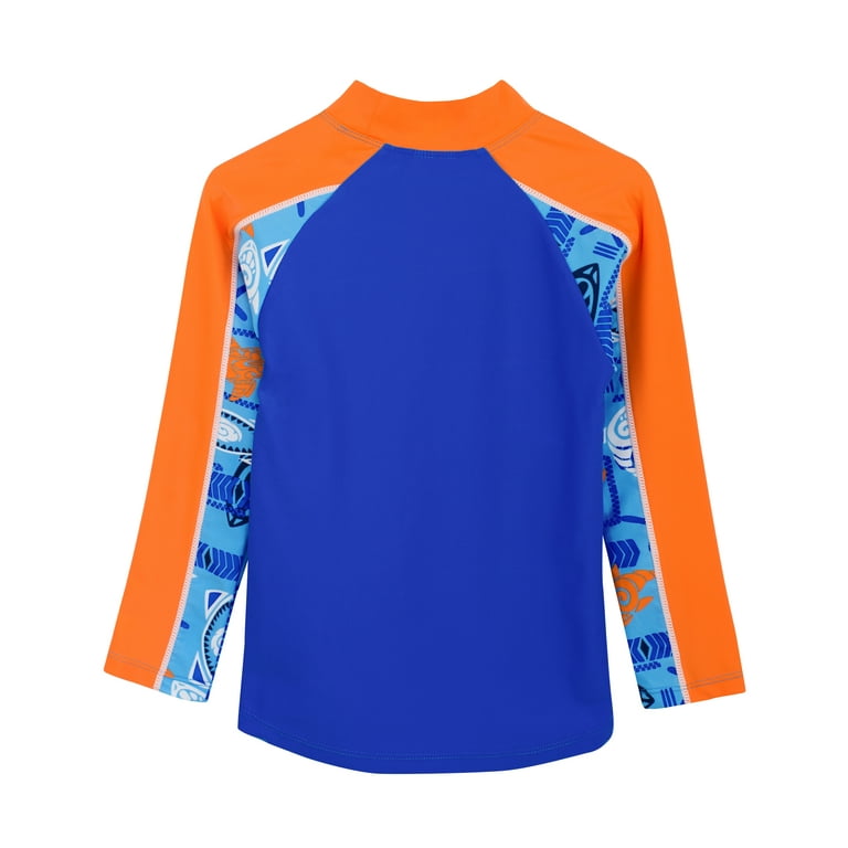 Tuga Boys Tube L S Rash Guard UPF 50 Lagoon 6 7 yrs