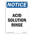 thumbnail image 1 of SignMission OS-NS-A-1218-V-10044 Panneau d'Avis OSHA 12 x 18 Po - Solution de Rinçage Acide, 1 of 1