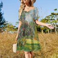 thumbnail image 4 of Paisaje The Parc Monceau Claude Mt Vestido de manga corta Vestidos de playa para mujer, 4 of 7