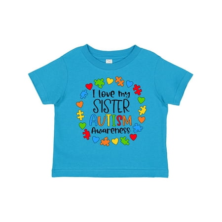 

Inktastic I Love My Sister Autism Awareness Boys or Girls Toddler T-Shirt