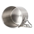 thumbnail image 2 of Tasses de Camping Pliables, Tasse de Camping en Acier Inoxydable Intégrée Portable Pratique Prévention de la Rouille avec Couvercle et Échelle pour Randonnée, 2 of 7