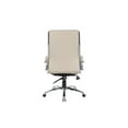 thumbnail image 4 of Boss Office Products CaressoftPlus Upholstered Vinyl Chair w/ Metal Arm in Beige, 4 of 5