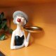 thumbnail image 4 of adorno de estatuilla de estatua de resina para niñas, manualidades de decoración para hogar para bodas para el día de Pascua, inauguración de Verde Macarena Decoraciones de mesa con figuras de niñas, 4 of 7