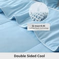 thumbnail image 4 of Cooling Comforter for Hot Sleepers and Night Sweats Queen Size Double Sided Cooling Blanket Q-Max 0.45 Breathable Summer Cold Comforter for Bed, 90" x 90", 4 of 6
