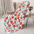 thumbnail image 3 of Sikiie Strawberries Cozy Flannel Fleece Throw Blanket: Lightweight & Thick for All Seasons - Perfect for Women, Men, & Kids"60"x50", 3 of 6