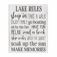 thumbnail image 2 of Stupell Industries Règles Motivationnelles du Lac Styles de Texte Noir Blanc, 2 of 4