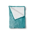 thumbnail image 2 of Turquoise Soft Flannel Fleece Throw Blanket, Blur Meadow Grass Plant Herb in Countryside Rural Seasonal Picture, Cozy Plush for Indoor and Outdoor Use, 60" x 80", Blue, by Ambesonne, 2 of 6
