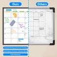 thumbnail image 2 of JILhome Dry Erase Calendar Whiteboard for Wall, 47" x 35" Magnetic Calendar White Board, Whiteboard Calendar with Tray for Planning, Drawing, to Do List, Black Aluminum Frame, 2 of 8