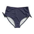 thumbnail image 5 of SGMVNU Womens Swim Shorts Stretch Mid Rise Swimming Bottoms Side Drawstring Cute Bikini Swimsuit Bottoms for Summer Beach, Size S, Blue, 5 of 5