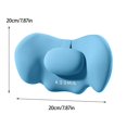 thumbnail image 3 of Fnochy Neck Support Pillow for Car, Neck Memory Foam for Small to Medium Vehicles, Soft Memory Foam Car Seat Cushion for Neck Pain Relief, Breathable Car Headrest / Neck Support (Blue), 3 of 8