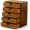 5 Drawer, variant on Modular Stackable Cabinet 4 Drawer Desk Organizer - Retro Library Card Catalog Storage Box - Organize Stationery, Thread Embroidery, Sewing, Crafts, Junk Drawer & Supplies Countertop