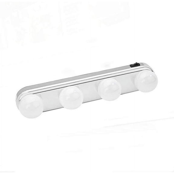 Led Spiegelleuchte, Makeup Vanity Mirror Light Studio Glow Cordless Professional Make Up Lighting Natural Light With 4 Led Bulbs And Powerful Suction Cups-Batteriebetrieben