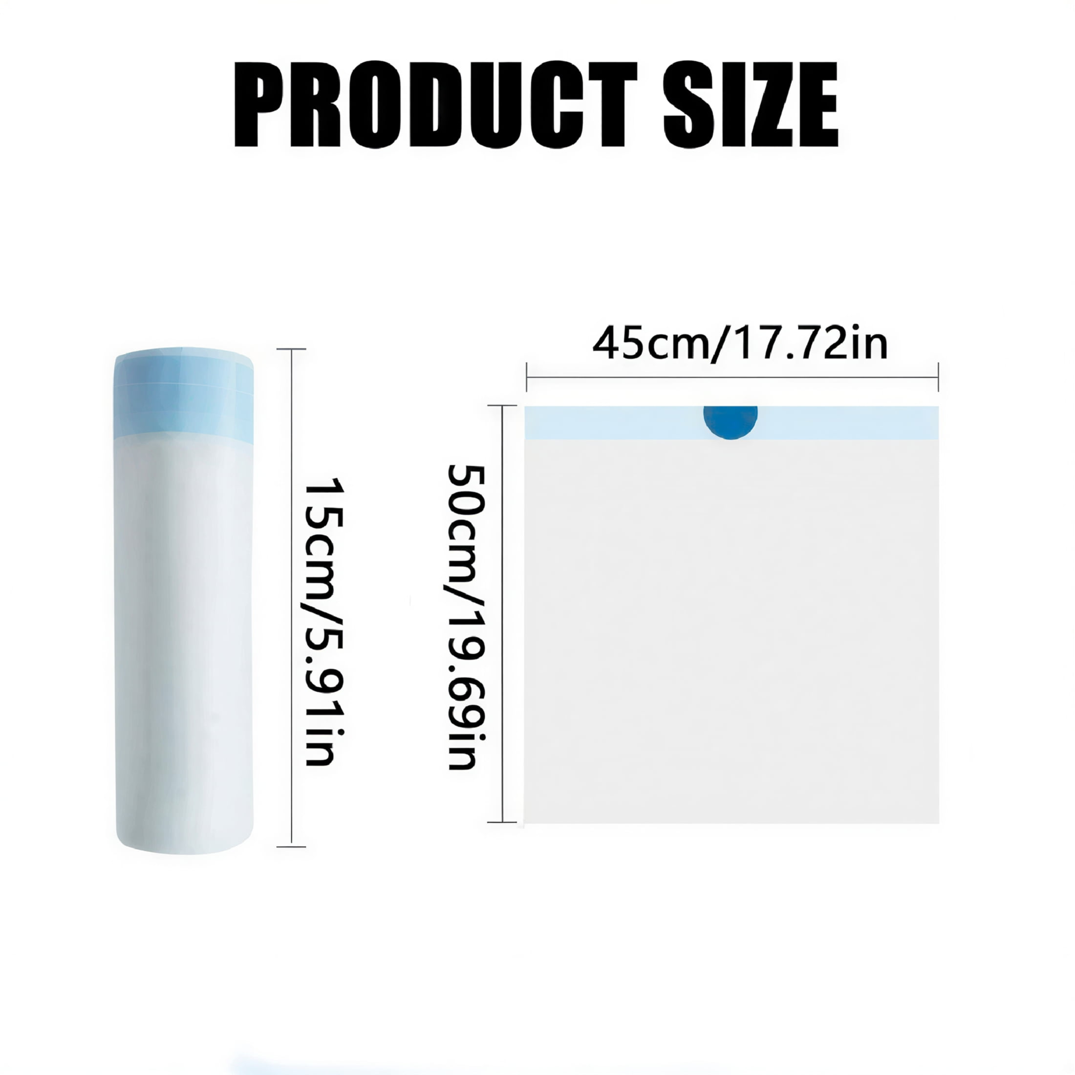 CCOCC 14 Gallon Trash Bags - Drawstring Small Trash Bags for Bathroom,Kitchen,Bedroom,Office,150 Count (Upgraded - Easy to Separate)