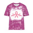 thumbnail image 4 of Fiudx Liquidación de Ofertas Flash Camiseta Estampada Informal y de Moda para Mujer con Cuello Redondo y Top de Manga Corta, 4 of 4
