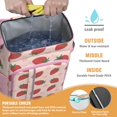 thumbnail image 2 of Cooler Backpack Cans Strawberry Drink Beverage Beer Bag Cooler Leak Proof Travel Camping Lunch Backpack Outdoor Cutlery Backpack for Anglers Family Travelers, 2 of 6