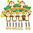 thumbnail image 3 of Ornaments Monkey Family 6 Personalized Christmas Tree, 3 of 4