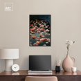 thumbnail image 3 of Floating Roses Canvas Miami Inspired Art Prints by Art Remedy, Black Frame, 16" x 24", 3 of 7