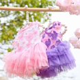 thumbnail image 2 of Pink-PurpleVestidos para Cachorros Niñas Mujeres - Vestidos De Flores para Perros Lindos Vestidos De Falda Corta para Cachorros Verano Suaves Y Transpirables para Gatos, Perros Y C, 2 of 4