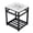 White / Matte Black, variant on Kingston Brass VWP2522W8A2 Quadras 25" Ceramic Console Sink with Steel Base and Shelf (8-Inch, 3-Hole), White/Polished Brass