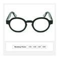 thumbnail image 3 of Round Frame Reading Glasses Bold Thick Design Lightweighted Flexible Metal Hinge Anti-Slip Temples Comfort In Vogue, 3 of 6