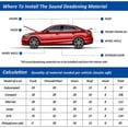 thumbnail image 6 of Car Heat Sound Deadening Insulation Mat 394mil 10.8 Sqft PE Foam Deadener Barrier Auto Hood Engine Roof Door Trunk, 6 of 7