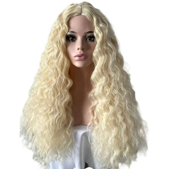 Nvzi-a Wig Curly Hair Wave Medium Temperament Wig Headgear(27.56in，A73)