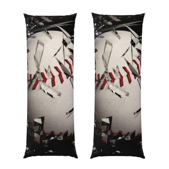 JUNZAN Body Pillow Cover Baseball Breaking Glass Throw Pillow Covers Long Pillow Case Protector Decorative for Bedroom,Couch,Home Gifts 20"x54"