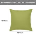 thumbnail image 3 of Unique Bargains 2-Pack Canvas Decorative Throw Pillow Cover 18" x 18" Green, 3 of 7
