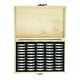 thumbnail image 1 of EeaseMX Delicada caja protectora de madera para 50 monedas conmemorativas. Práctica caja para coleccionar monedas de 18/21/25/27/30 mm., 1 of 7