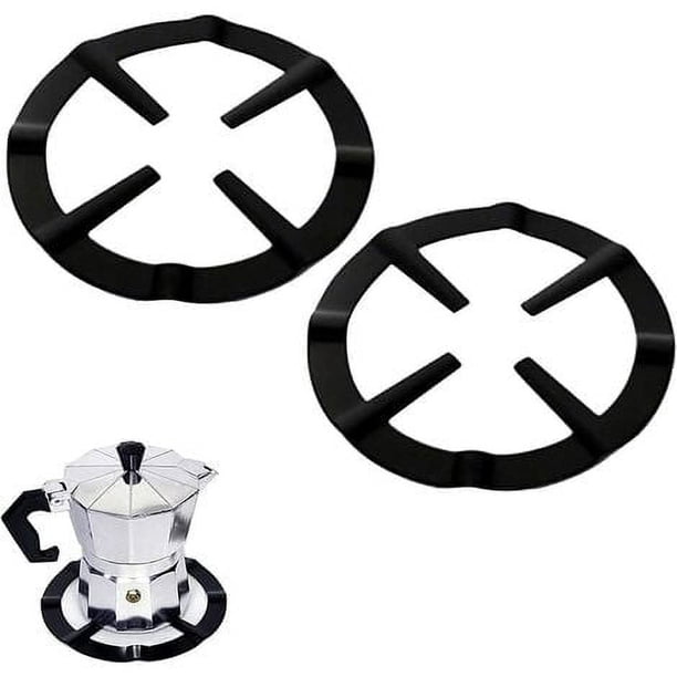Soporte para estufa de ollas, reductor de ollas, soporte de anillo para cafetera, accesorios para estantes, reductor de quemador, soporte de anillo de montaje para cafetera expreso, horno y