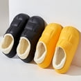 thumbnail image 5 of Waterproof Cotton Slippers for Women Men Winter Outdoor Indoor Home Plush Warm Thick Sole Anti slip Cotton Shoes for Couple, 5 of 6