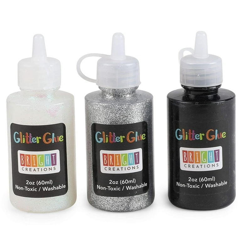 Glue Containing Glitter in 26 Rainbow Colors for Arts and Crafts (2 oz, 26  Pack) 