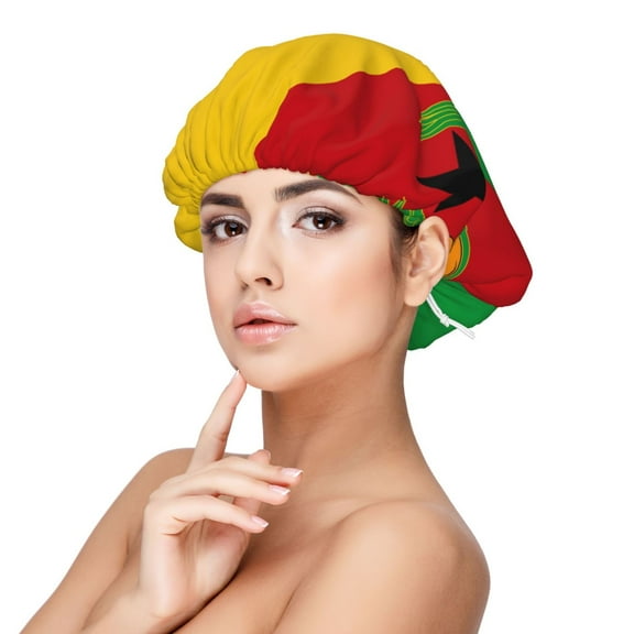 Cape Verde Flag Sleep Cap Satin Bonnet Night Sleeping Soft Hair Turbans For Women