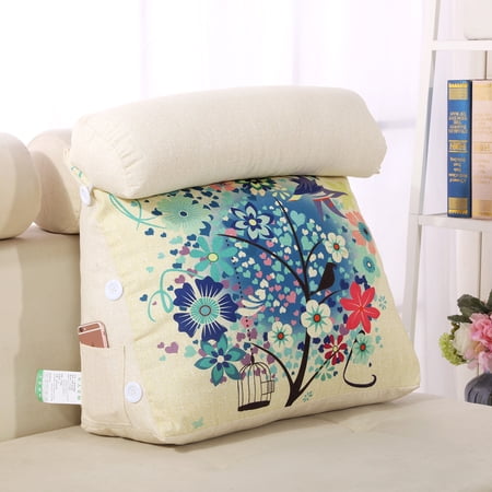 Sofa Wedge Pillow for Relaxing, Post Surgery Support for Back,Leg and Knee,Neck Back Leg Support Pillow for Bay Window Tatami Bed Use,Reading Pillow and Bed Rest Pillow