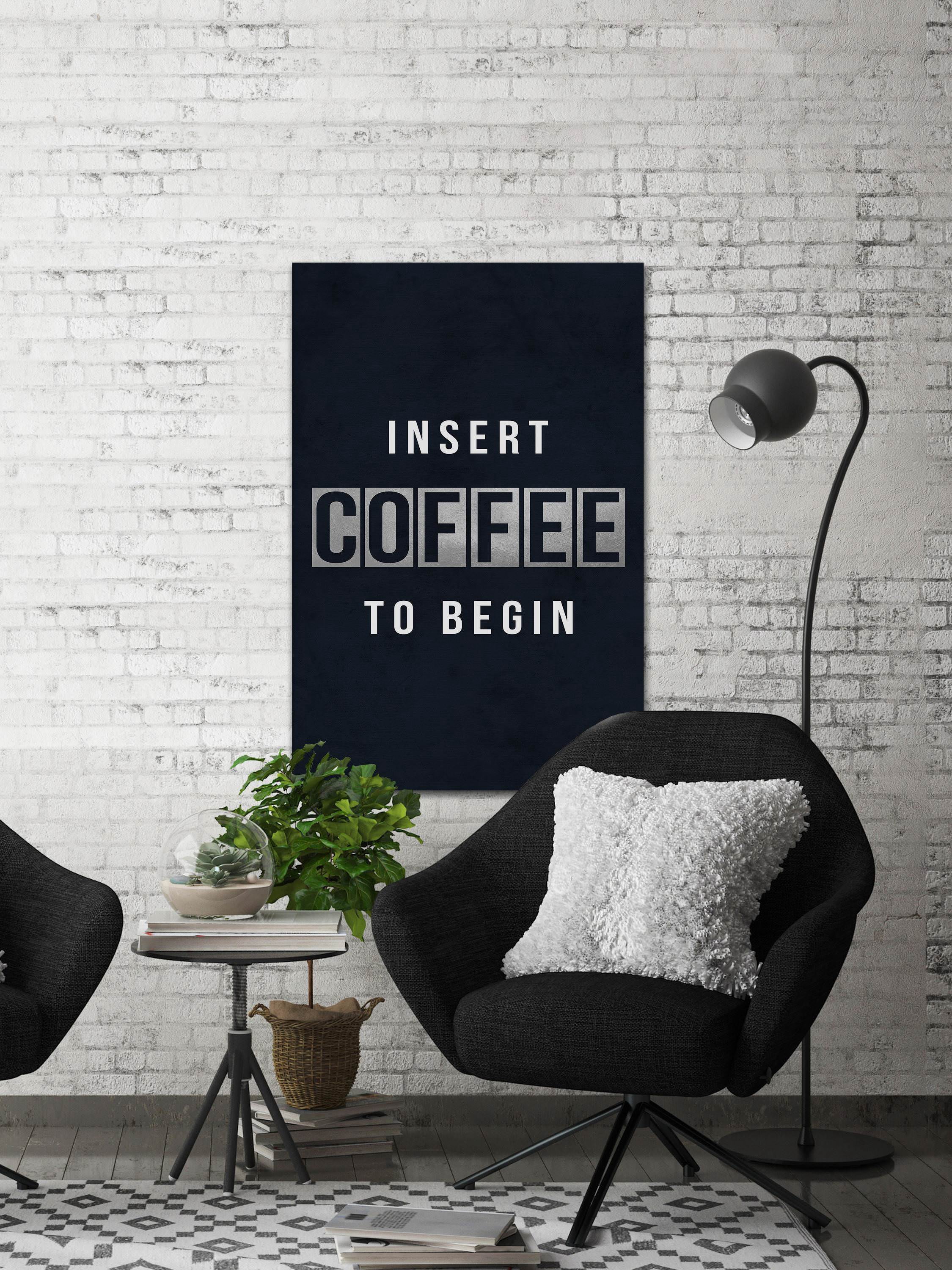 Insert Coffee Painting Print on Wrapped Canvas