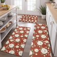 thumbnail image 2 of Pioneer Flower Floral Print Pattern Kitchen Rugs Sets Of 3,Kitchen Runner Rugs Non Skid Washable,Decorative Kitchen Floor Mats for Kitchen,Sink,Laundry,17X30 Inch + 17X47 Inch + 17X59 Inch, 2 of 6