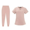 thumbnail image 1 of Conjunto de uniforme de enfermería para mujer, pantalones, ropa de trabajo uniforme para enfermeras XL Yuyangstore uniforme de mujer, 1 of 4