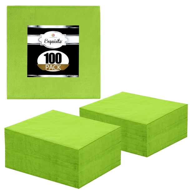 Crown Display Lime Green Luncheon & Dinner Paper Napkins Highly