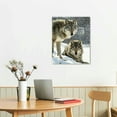 thumbnail image 3 of Nawypu Canvas Paintings Wall Art  Wolf Pack Posters Canvas Art Painting Poster Wall Decor Mural Gifts, 3 of 5