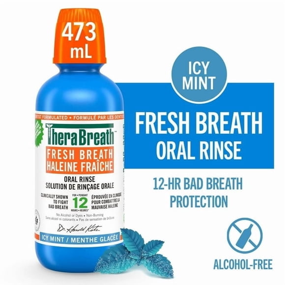 TheraBreath Fresh Breath Mouthwash | Dentist Formulated Daily Mouthwash for Oral Hygiene & Breath Freshening | Up to 12 Hours of Fresh Breath