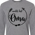 thumbnail image 4 of Inktastic World's Best Oma Long Sleeve T-Shirt, 4 of 5
