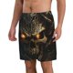 thumbnail image 2 of Balery Metal Evil Skull Traje de Baño Estilo Hawaiano para Hombre, Shorts de Secado Rápido con Bolsillos-Large, 2 of 6